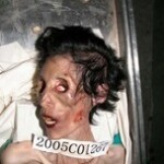 Woman in morgue