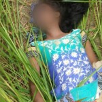 Young strangled girl