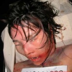 Dead woman in morgue