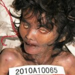 Dead woman in morgue