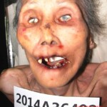 Dead woman in morgue