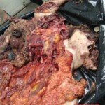 Crushed woman