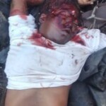 Executed woman in Haiti