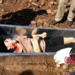 Stabbed woman in river