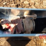 Stabbed woman in river