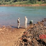 Stabbed woman in river