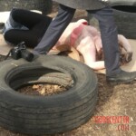 Murdered girl in tire