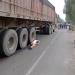 Girl crushed under truck