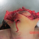 Naked and beheaded woman