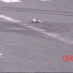 Girl under agitating lorry