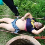 Granny drowned in well