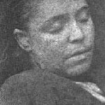 Vintage photo of dead woman