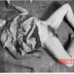 Vintage photo of dead woman