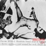 Vintage photo of dead woman