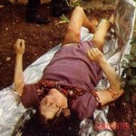 Vintage photo of dead woman