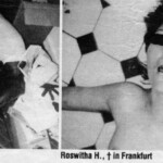 Vintage photo of dead woman