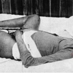 Vintage photo of dead woman