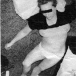 Vintage photo of dead woman