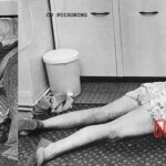 Vintage photo of dead woman