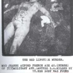 Vintage photo of dead woman