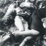 Vintage photo of dead woman
