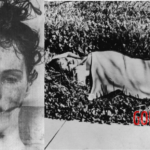 Vintage photo of dead woman