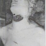 Vintage photo of dead woman