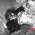 Vintage photo of dead woman