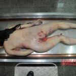 Dead woman with tored pussy