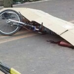 Teen girl shot off her bike