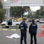 Woman with crushed head