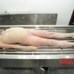 Autopsy of blonde woman