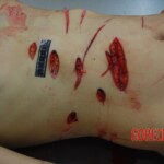 Badly stabbed woman in morgue