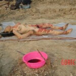 Bestially raped woman