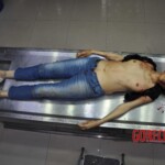 Examination of dead female