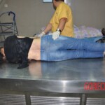 Examination of dead female