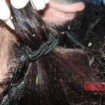 Drowned woman in morgue