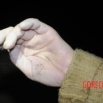 Drowned woman in morgue