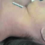 Dead skinny tattooed girl