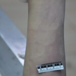 Dead skinny tattooed girl