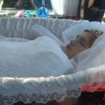 Funeral of Romanian girl