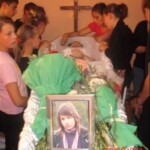 Funeral of Romanian girl