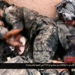 Dead female Kurdish soldier