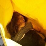 Dead female Kurdish soldier