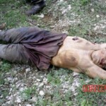 Dead female Kurdish soldier