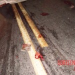 Motorcyclist cut in half