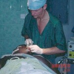 Surgical removal of giant tumour