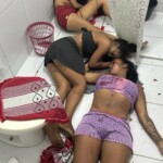 Three executed women in bathroom