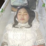 Funeral of hanged girl