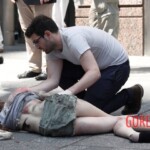 Dead girl in Times Square